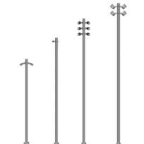 ROUND STRAIGHT ARCHITECTURAL STEPPED POLE